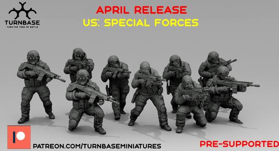 TurnBase Miniatures: Wargames - US Special Forces