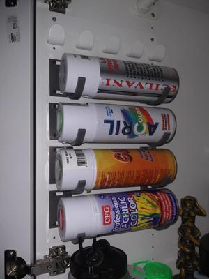 Spray can holder IKEA holes