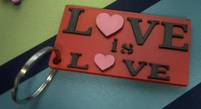 Love Is Love Keychain