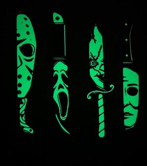 Kit of 4 Bookmark Halloween horror