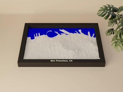 San Francisco, CA - 3D Miniature   