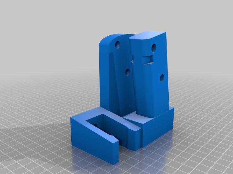 Glock wall mount with Mag holster