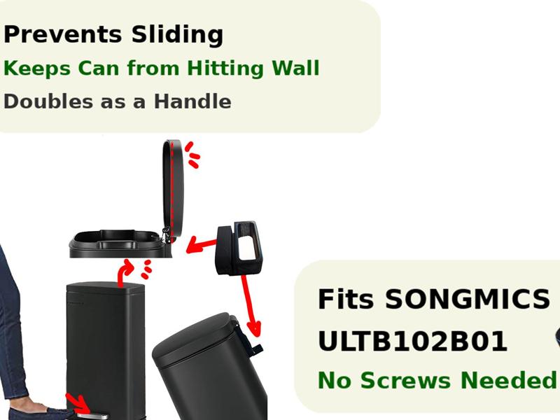 Anti-Slip Spacer SONGMICS ULTB102B01 Trash handle