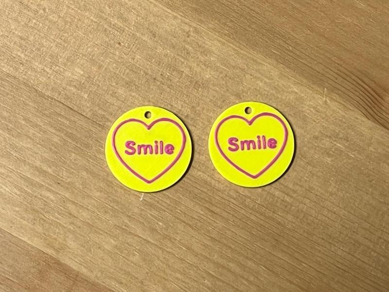 love heart sweets earrings