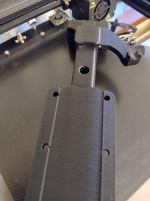 Ender 5 Strong bed support with cable strain relief.