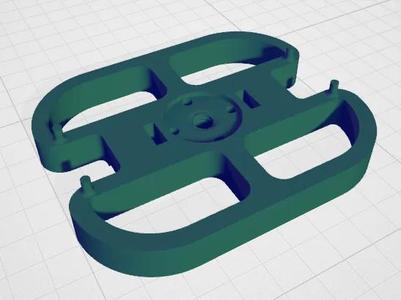 xbox 360 kinect mounting base by akreager, modified with 1/4-20 thread   