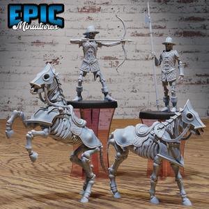 Skeleton Army Set C / Undead Soldier / Evil Skelet Warrior / Zombie Fighter / Evil Bone Kingdom / Walking Dead Monster / Rotting Humanoid / Graveyard Encounter