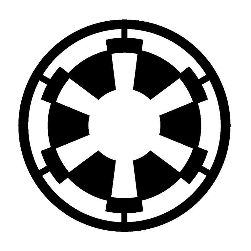 Galactic Empire Emblem (2 versions) - Wall Art - Stencil - Star Wars Fan Art   