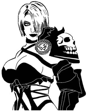 Ivy Valentine stencil