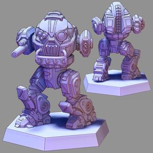 Skull Metromech (Pose3) - by PunyKaiju