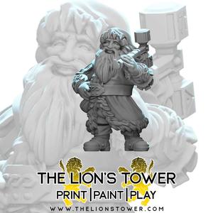 Saint Niklaus - Festive Dwarf (32mm scale presupported miniature)