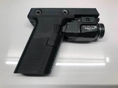 Mag Holder with Flashlight Mount for MacDaddy Airsoft