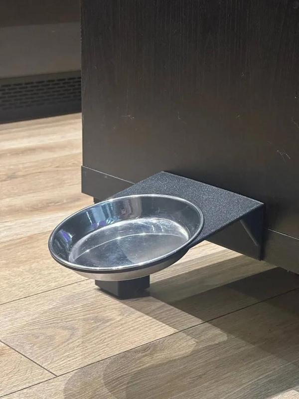Wall-Mounted Cat Bowl Holder   