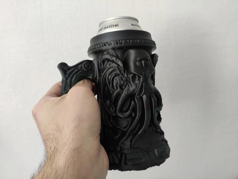 Cthulhu Can Holder (0.5L + 12oz Cans) - Beer mug   