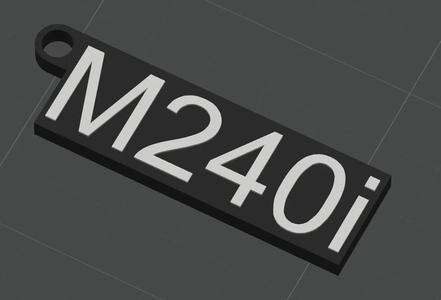 BMW M240i Keychain   