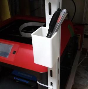Pen stand for steel rack