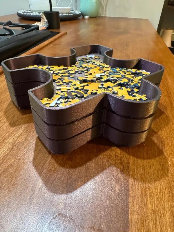 Stackable Puzzle Tray   