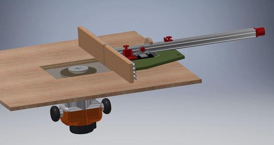 Router table with incra style fence