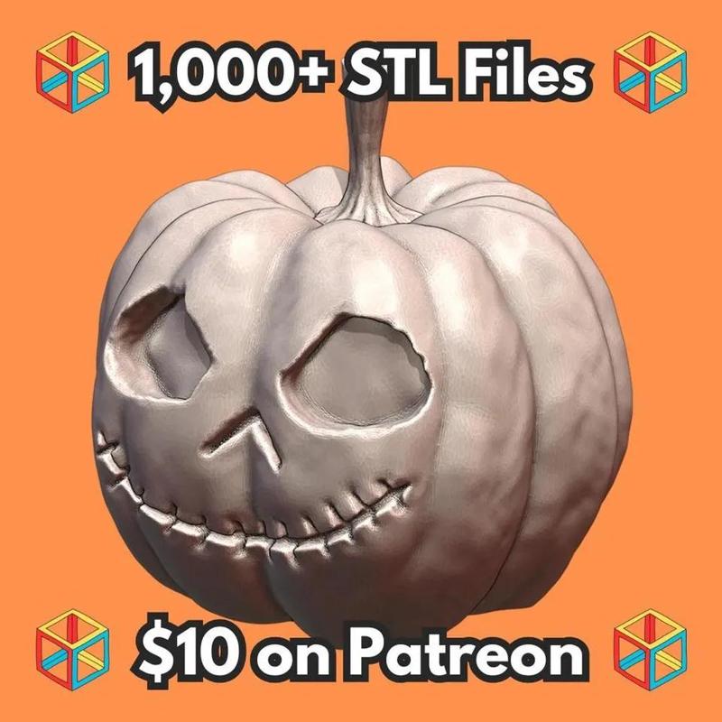 28mm Fantasy Mini Miniature Jack Skellington Pumpkin for DND Tabletop Wargame Terrain MineeForm FDM 3D Print STL File   