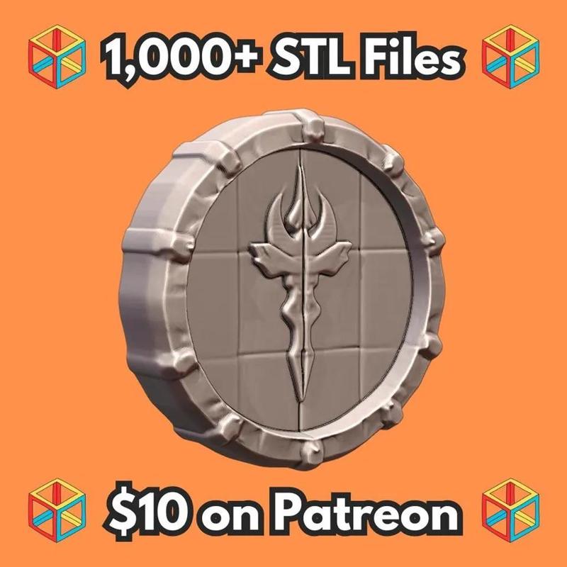28mm Sci-Fi Commander's Insignia for Strategy Games MineeForm FDM 3D Print STL File   