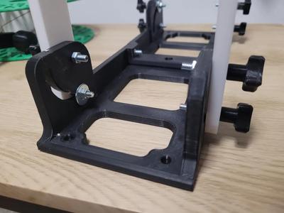 Filament rewinder - foldable - base for smaller printer eg. prusa mini   