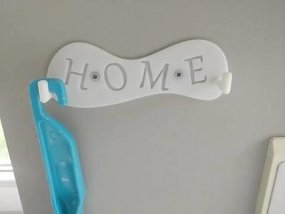 Hook for brush and kitchen washbassed   