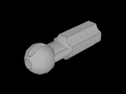 Lego Compatible (52731.dat) Technic Steering Constant Velocity 8mm Joint Male   