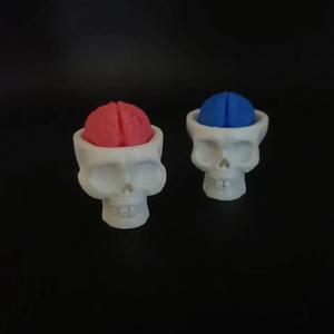 LLAVERO CALAVERA CLICKER FIDGET 
