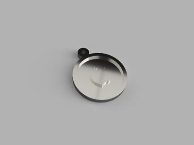 Apple logo keychain