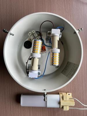 Conversion of a Poulsen luminaire to Socket G9   