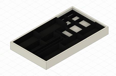 Schubladeneinteilung für eine IKEA ALEX Schublade   