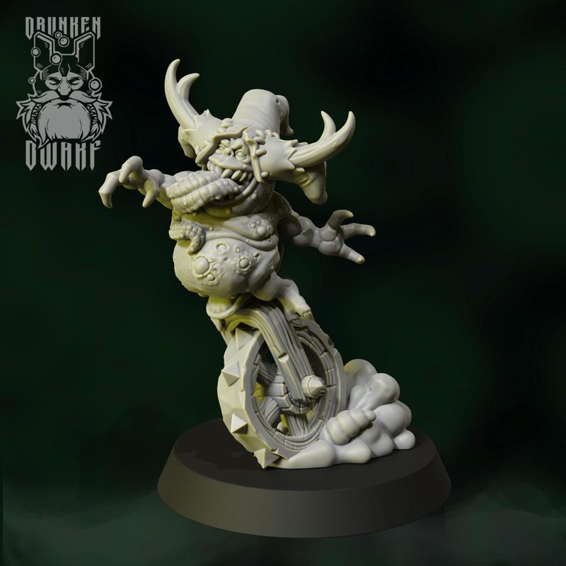 pus demon on a monocycle