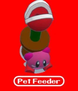 Mario-Themed Pet Feeder (Kirby and Piranha Plant)   