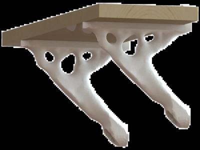 Topology optimised mini shelf bracket   