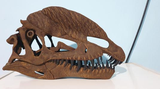 Dilophosaurus skull 3d print model
