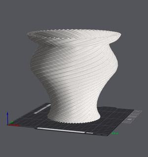 Wave Decoration Vase   