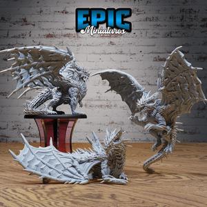 Cactus Dragon Set ‧ DnD Miniature ‧ Tabletop Miniatures ‧ Gaming Monster ‧ 3D Model ‧ RPG ‧ DnDminis ‧ STL FILE