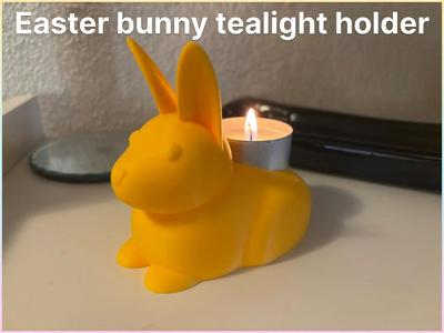 Easter bunny tealight holder   