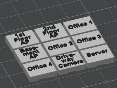 Magnetic Patch Panel Label