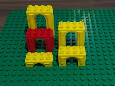 Duplo Train Set Compatible Bridge Riser Blocks