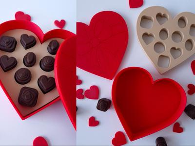 Valentine's day montessori Box of chocolates
