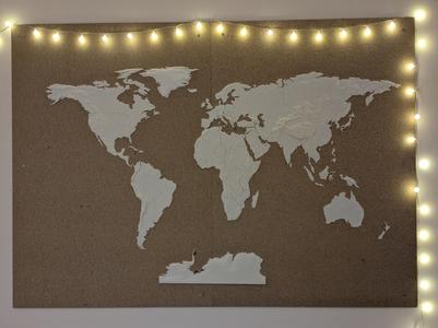 World Map - 3D Terrain