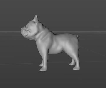 Bulldog 3D digital model