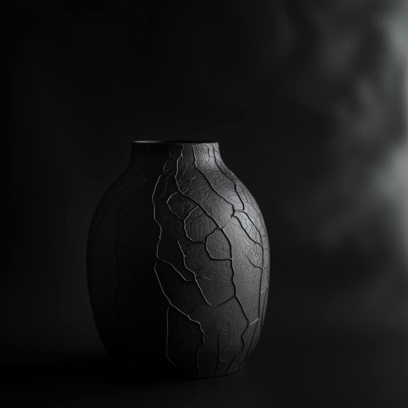 Dark Veins Vase for Luxurious 3D Printed Home Decor