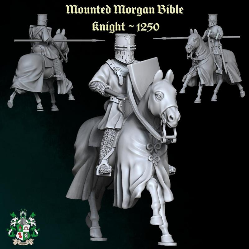Mounted Morgan Bible Knight ~ 1250