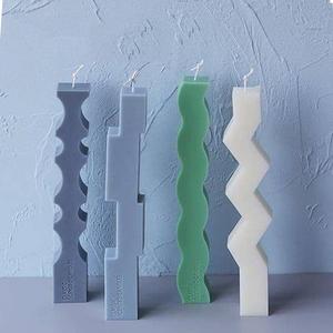 Geometric candle mold