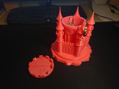 Castle jewelry storage box girl