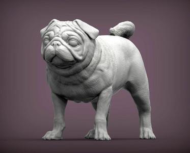 Pug for 3D printing