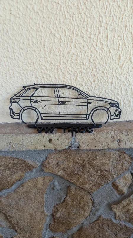 Volkswagen T-ROC Silueta con base de pie   