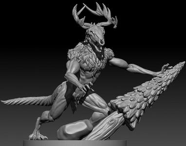 Wendigo models and props SFW